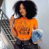 Spice Girl American Slimming Crop Hipster Trending Women's T-shirt