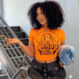 Spice Girl American Slimming Crop Hipster Trending Women's T-shirt