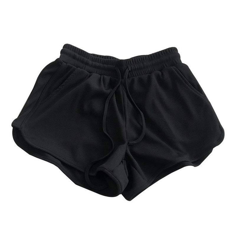 Sports Shorts for Lady Elastic Waist Beach Correndo Short Pants Candy Color