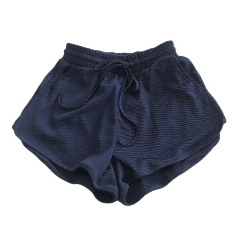 Sports Shorts for Lady Elastic Waist Beach Correndo Short Pants Candy Color