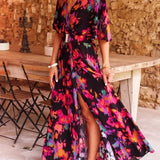 Summer Sexy Short Sleeve Party Long Boho Dress