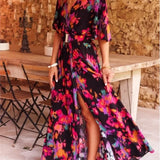 Summer Sexy Short Sleeve Party Long Boho Dress