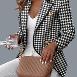 Long Sleeve Double-breasted Small Blazer