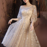 New Stylish O-Neck Summer Evening Dress
