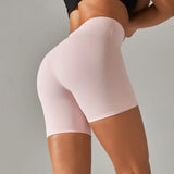 Summer Waist Push Up Fitness Leggings Running Women's Workout Pants Bike Sports Short