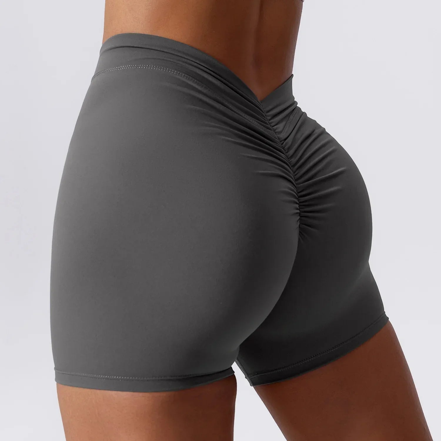Summer V Back Scrunch Butt Women Gym Leggings Push Up Yoga Pants Sports Short