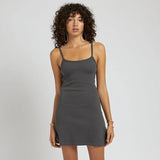 Summer Basic Sexy Spaghetti Strapped Sleeveless High Waist Casual Short Mini Dress