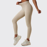 Soft Fabrics High Waist Tights Push Up Breathable Gym Woman Sports Leggings