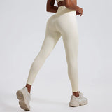 Soft Fabrics High Waist Tights Push Up Breathable Gym Woman Sports Leggings
