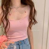 Sweet Bow Lace Off Shoulder Basic Knitted Top