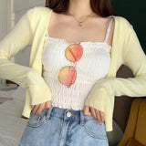 Sweet Bow Lace Off Shoulder Basic Knitted Top