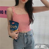 Sweet Bow Lace Off Shoulder Basic Knitted Top