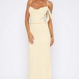 Love Blossoms Maxi Dress Lemon