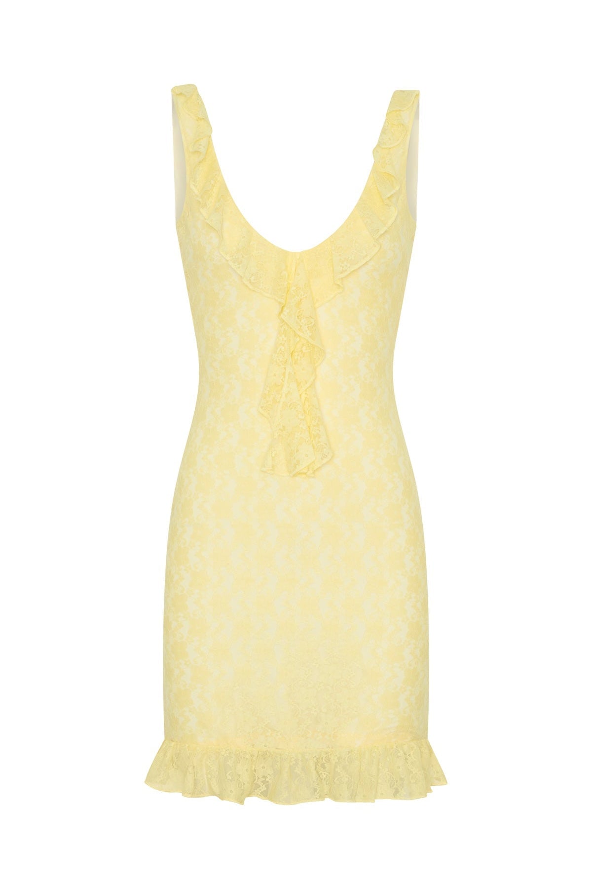 Take A Bow Mini Dress Lemon