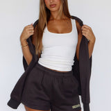 Take A Guess Lounge Shorts Charcoal