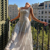 Vintage  Cotton Strap  Women  Casual  Sexy  Sleeveless  High Waist  Long Maxi  Summer  Beach  Vestidos  Boho Dress