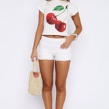 Honeymoon Lace Shorts White
