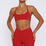 Radiate High Waisted Shorts Cherry Red
