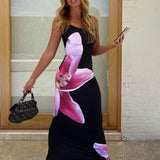 Summer Casual Bodycon Sundress Tossy Printed Long Boho Dress