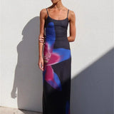 Summer Casual Bodycon Sundress Tossy Printed Long Boho Dress