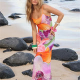 Summer Casual Bodycon Sundress Tossy Printed Long Boho Dress