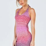 Women Knitted Spaghetti Strap Maxi Dresses Holiday Hollow Out Split Beach Clothes 2025 Casual Dress
