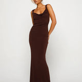 Sleeveless Backless Slim Fit Long Camisole Maxi Dress