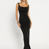 Sleeveless Backless Slim Fit Long Camisole Maxi Dress