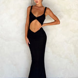 Lace Hollowed Out Summer Women Maxi Dress
