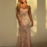 Chiffon Long A-line Bodycon Nightclub Sexy Party Maxi Dress