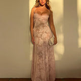 Chiffon Long A-line Bodycon Nightclub Sexy Party Maxi Dress