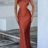 Long Backless Nightclub Sexy Slim Bodycon Spring Summer Maxi Dress