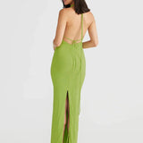 Long Halter Backless Nightclub Slim Bodycon Sexy Spring Summer Maxi Dress