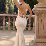 Jacquard Slim Bodycon Long Spaghetti Strap Backless Spring Summer Maxi Dress