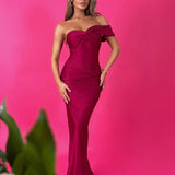 One Shoulder Bodycon Strapless Long Backless Sexy Spring Summer Maxi Dress