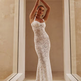 Perspective Lace Slim Bodycon Long Nightclub Sexy Autumn Winter Maxi Dress