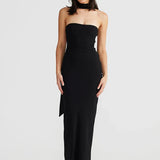 Scarf Print Bodycon Long Backless Nightclub Sexy Spring Summer Maxi Dress
