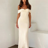 Bodycon Elegant Long Strapless Off Shoulder Sexy Spring Summer Maxi Dress