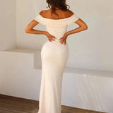 Bodycon Elegant Long Strapless Off Shoulder Sexy Spring Summer Maxi Dress