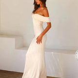 Bodycon Elegant Long Strapless Off Shoulder Sexy Spring Summer Maxi Dress