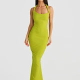 Bodycon Elegant Long Mermaid Halter Off Shoulder Sexy Spring Summer Maxi Dress