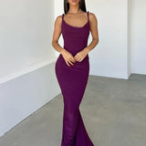 Bodycon Elegant Long Mermaid Halter Off Shoulder Sexy Spring Summer Maxi Dress