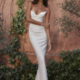 Bodycon Elegant Mermaid Strapless Nightclub Sexy Spring Summer Long Maxi Dress