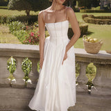 Waist Wrap A-line Long Hollow Out Spring Summer Backless Sexy Party Bandage Midi Dress