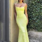Jacquard Fit Long Wind Summer Women Maxi Dress
