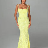 Jacquard Fit Long Wind Summer Women Maxi Dress