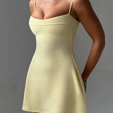 Women Summer SleevelessHighWaist Mini Dress