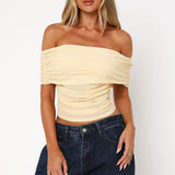 Show Out Mesh Top Lemon