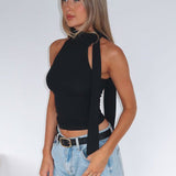 Spilling Secrets Top Black