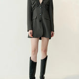 Charming Patchwork Single Breasted Blazer